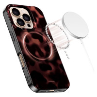 Tech-Protect Lamano MagSafe Case for iPhone 16 Pro Max - Black and Red