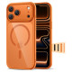 Tech-Protect Magpeak Magsafe CC Case for iPhone 17 Pro - Transparent Orange