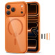 Tech-Protect Magpeak Magsafe CC Case for iPhone 17 Pro - Transparent Orange