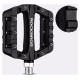 Rockbros 2017-12CBK Nylon Bicycle Pedal Set - Black