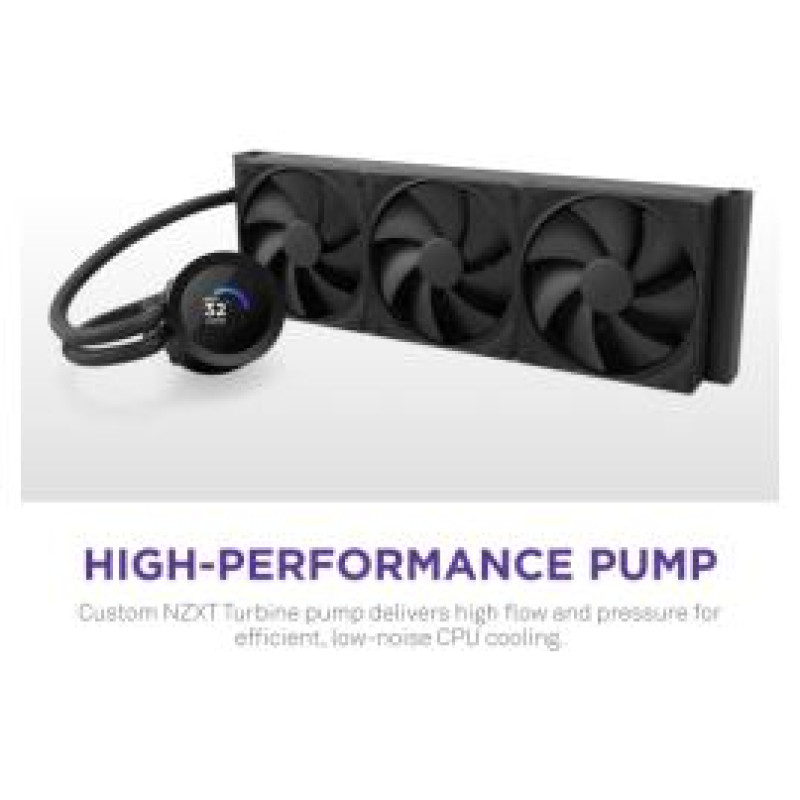Nzxt. CPU dzesētājs NZXT Kraken Plus 360 LCD Black