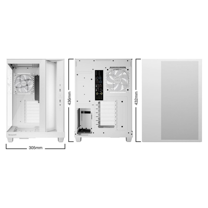 Be Quiet Case|BE QUIET|ATX/micro ATX/Mini-ITX|White|Midi Tower|PC|BGW86