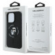 Karl Lagerfeld Silicone Karl&Choupette Heads Ring MagSafe Case for iPhone 16 Pro Max - Black