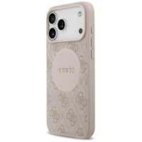 Guess 4G Circle Classic Logo MagSafe case for iPhone 17 Pro Max - pink