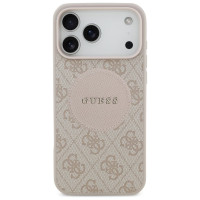 Guess 4G Circle Classic Logo MagSafe case for iPhone 17 Pro Max - pink