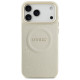 Guess Peony Hot Stamp MagSafe Case for iPhone 17 Pro Max - Beige