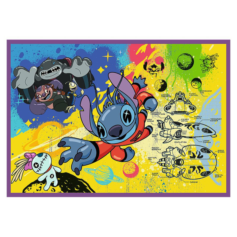 Trefl DISNEY STITCH Pužļu komplekts 4x250 gab.