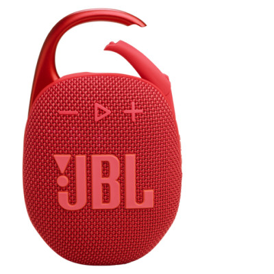 JBL ūdensizturīga portatīvā skanda ar karabīni, sarkans - JBLCLIP5RED