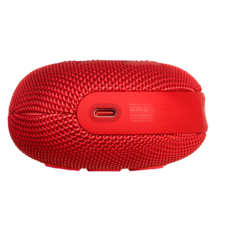 JBL ūdensizturīga portatīvā skanda ar karabīni, sarkans - JBLCLIP5RED