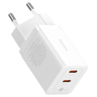 Baseus GaN5 Pro 40W 2xUSB-C Wall Charger - White