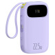 Baseus EnerFill FC21 Qpow 3 Ultra 20000mAh 22.5W Powerbank with Digital Display and Cable Included - Purple