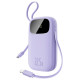 Baseus EnerFill FC21 Qpow 3 Ultra 20000mAh 22.5W Powerbank with Digital Display and Cable Included - Purple