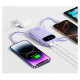 Baseus EnerFill FC21 Qpow 3 Ultra 20000mAh 22.5W Powerbank with Digital Display and Cable Included - Purple