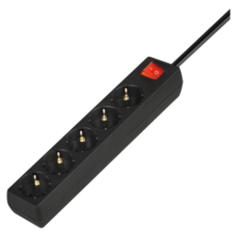 Savio Pagarinātājs Savio Schuko Power Strip 5 sockets 5m