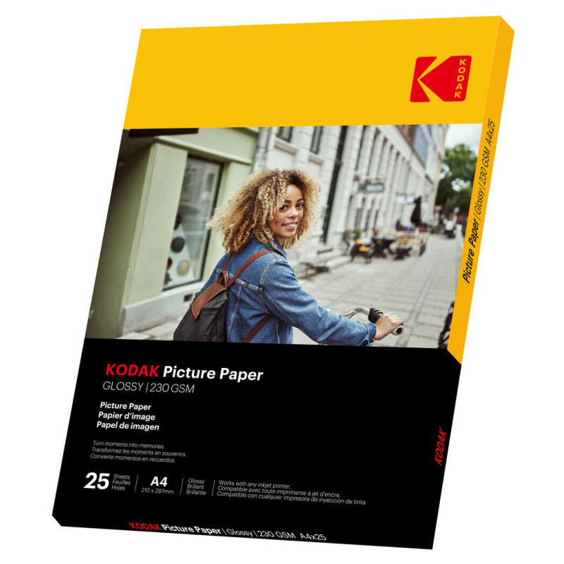 Kodak Picture Paper 230g 11.8 mil Glossy A4x25 (9891266)