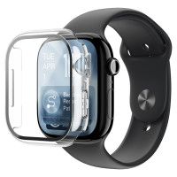 Amazingthing Radix Glass Screen Protector with Case for Apple Watch Series 11 42mm - Clear