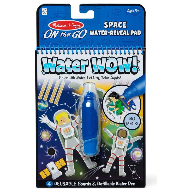 Melissa & Doug Water Wow! Ūdens krāsojamā grāmata &ndash; Kosmoss