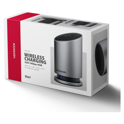 Axagon I/O HUB USB-C 9IN1 WRL/0.6M HMC-WL9 AXAGON