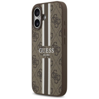 Guess 4G Printed Stripes MagSafe case for iPhone 17 - brown