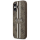 Guess 4G Printed Stripes MagSafe case for iPhone 17 - brown