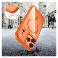 Tech-Protect MagMat MagSafe Case for iPhone 17 Pro - Transparent Orange