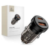 Tech-Protect CC03 45W 2-Port USB-A / USB-C Car Charger - Black