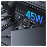 Tech-Protect CC03 45W 2-Port USB-A / USB-C Car Charger - Black
