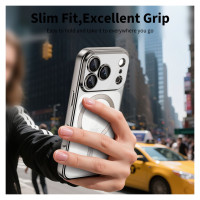 Tech-Protect MagFlex MagSafe case for iPhone 17 Pro - transparent silver