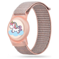 Tech-Protect Nylon Strap for Apple AirTag 1/2 - Pink