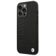 BMW Leather Stamp Case for iPhone 14 Pro - Black