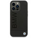 BMW Leather Stamp Case for iPhone 14 Pro - Black