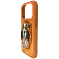 Nimmy Cool&Cute 2.0 Dog Case for iPhone 17 Pro with Magnetic Hanger - Orange
