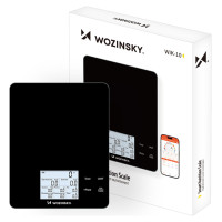 Wozinsky WIK-10 Smart Kitchen Scale with Digital Display, Bluetooth App - Black