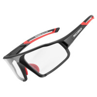 Rockbros SP216BK photochromic UV400 cycling glasses - black and red