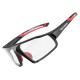 Rockbros SP216BK photochromic UV400 cycling glasses - black and red