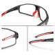 Rockbros SP216BK photochromic UV400 cycling glasses - black and red