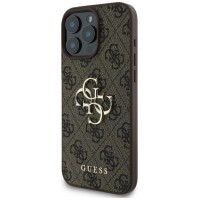Guess 4G Big Logo iPhone 16 Pro Max Case - Brown