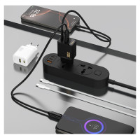 Dudao A27TEU PD 30W GaN USB-A USB-C Wall Charger - Black