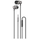 Dudao X10PRO in-ear headphones, wired, 3.5mm mini jack - black