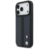 BMW M Perforated Stripe Logo MagSafe Case for iPhone 17 Pro - Navy Blue