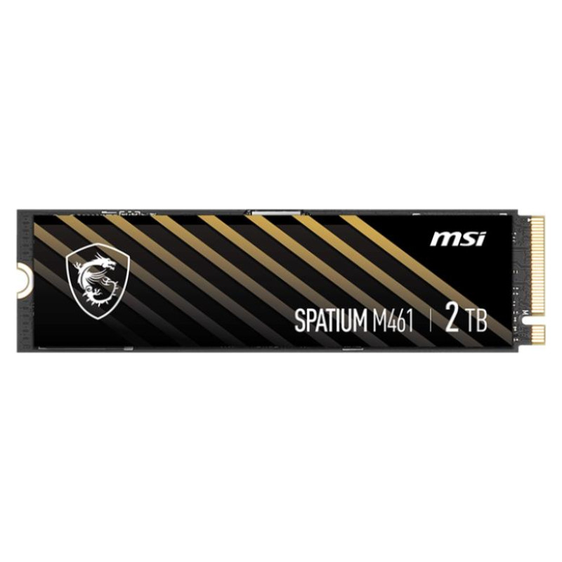 MSI SSD|MSI|SPATIUM M461|2TB|M.2|PCIE|NVMe|3D NAND|Write speed 4200 MBytes/sec|Read speed 5000 MBytes/sec|2.15mm|TBW 450 TB|MTBF 1500000 hours|S78-440Q550-P83