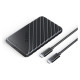 Orico 25PW1C-C3 2.5" HDD/SSD USB-C 3.1 6Gb/s Disk Drive - Black