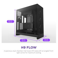 Nzxt Case|NZXT|ATX/micro ATX/Mini-ITX/EATX|Black|Midi Tower|PC|CM-H92FB-01