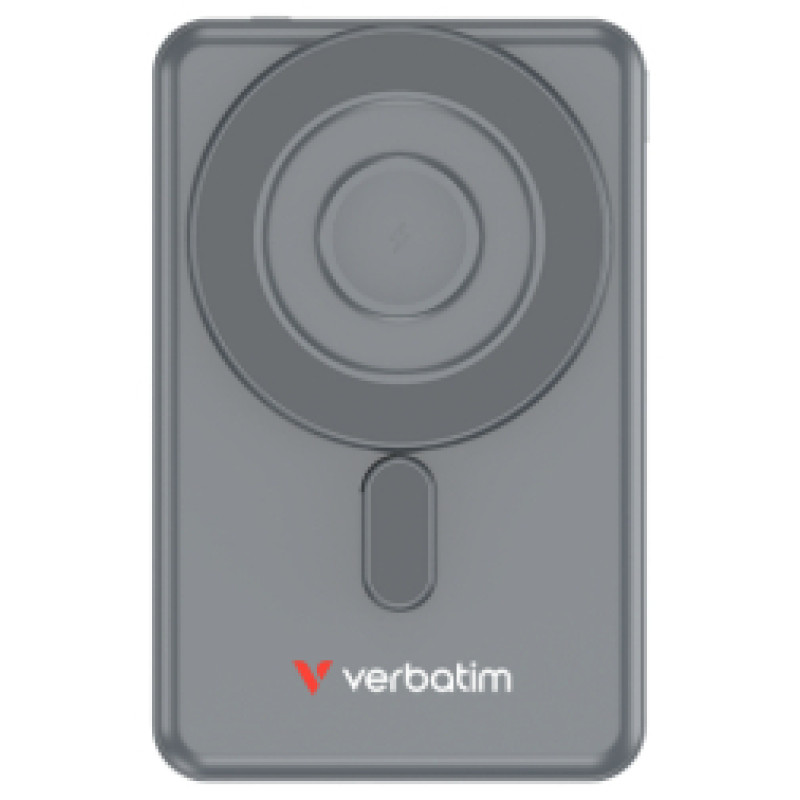 Verbatim Enerģijas krātuve Verbatim Charge n Go 5000mAh Magnetic Wireless Charging Grey - 2 cables