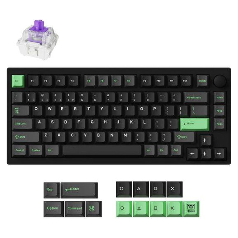 Keychron KEYBOARD WRL P1 HE RGB/BLACK P1H-M1Z KEYCHRON