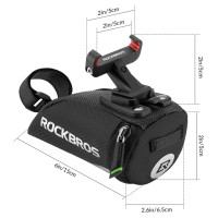 Rockbros C28 bicycle bag under the saddle - black