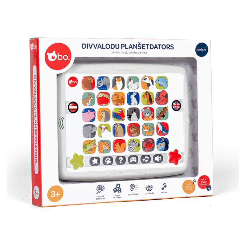 BO. Izglītojo&scaron;a Rotaļlieta - Divvalodu Plan&scaron;etdators (Latvie&scaron;u val.)