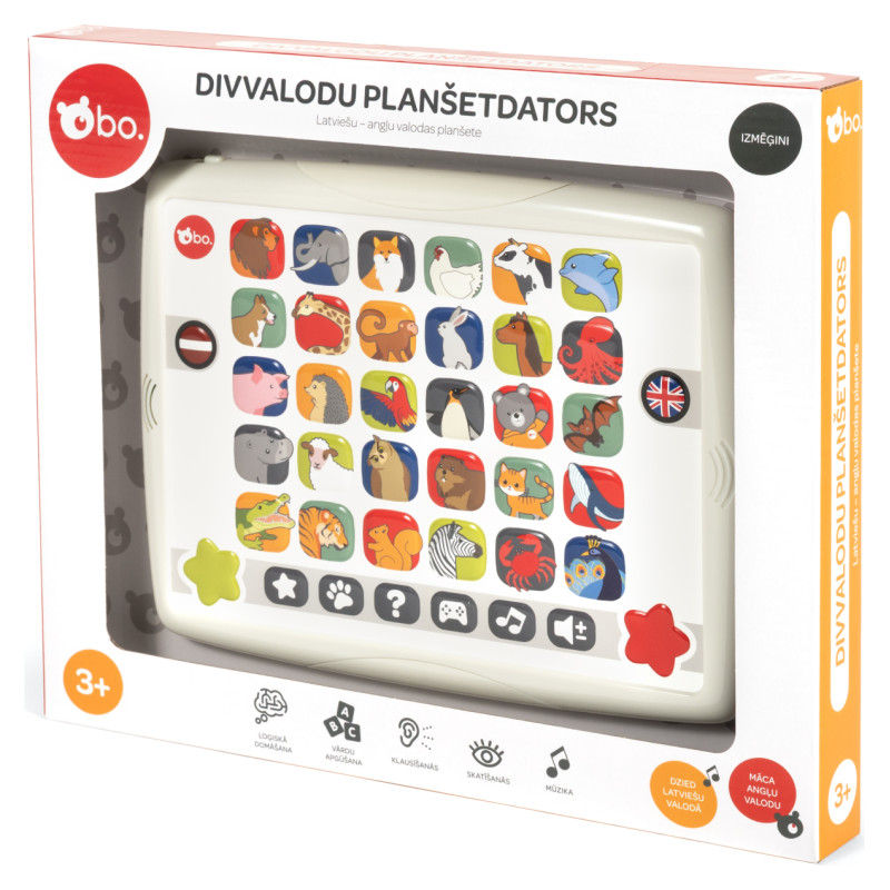 BO. Izglītojo&scaron;a Rotaļlieta - Divvalodu Plan&scaron;etdators (Latvie&scaron;u val.)