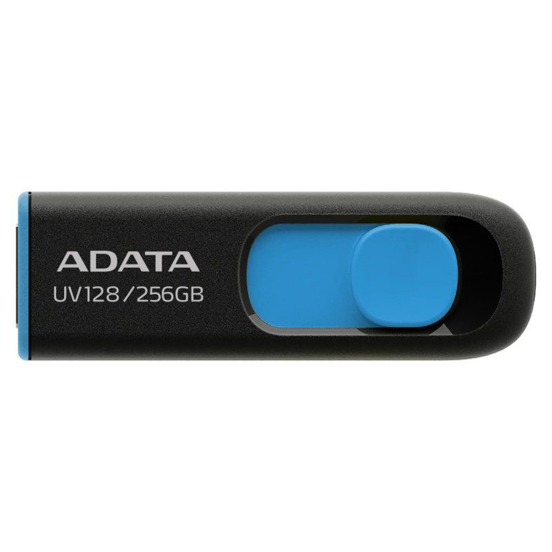 Adata MEMORY DRIVE FLASH USB3 256GB/BLK/BLUE AUV128-256G-RBE ADATA