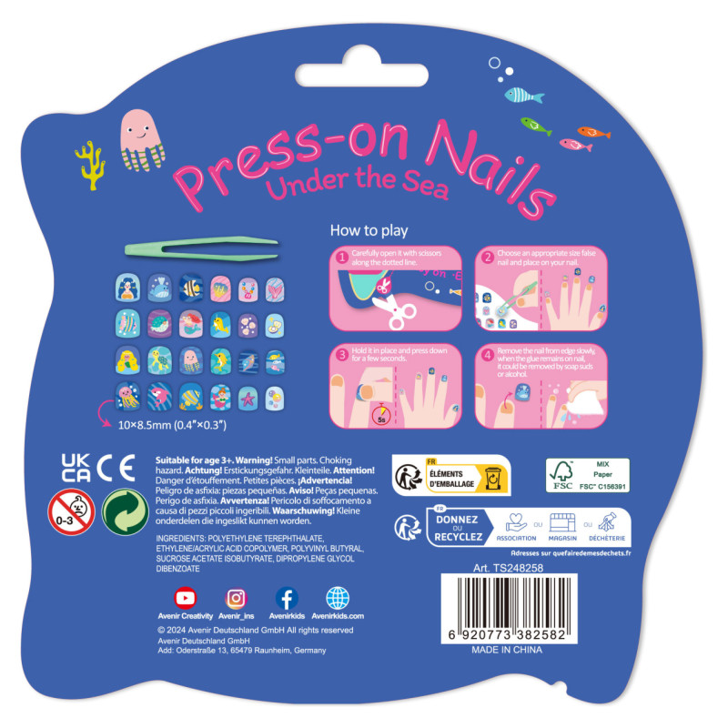 Avenir Pielīmējamie nagi Jūras pasaule